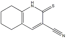 2-thioxo-1,2,5,6,7,8-hexahydro-3-quinolinecarbonitrile Struktur