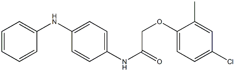 N-(4-anilinophenyl)-2-(4-chloro-2-methylphenoxy)acetamide Struktur