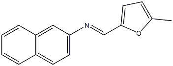 N-[(E)-(5-methyl-2-furyl)methylidene]-N-(2-naphthyl)amine Struktur