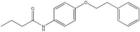 N-[4-(phenethyloxy)phenyl]butanamide Struktur