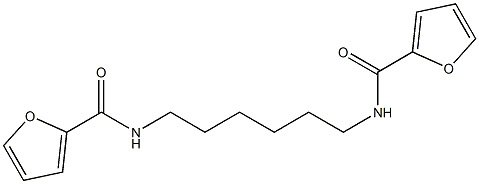 N-[6-(2-furoylamino)hexyl]-2-furamide Struktur