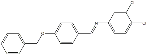 N-{(E)-[4-(benzyloxy)phenyl]methylidene}-N-(3,4-dichlorophenyl)amine Struktur