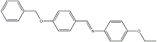 N-{(E)-[4-(benzyloxy)phenyl]methylidene}-N-(4-ethoxyphenyl)amine Struktur