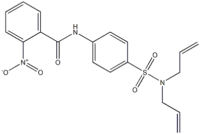 N-{4-[(diallylamino)sulfonyl]phenyl}-2-nitrobenzamide Struktur