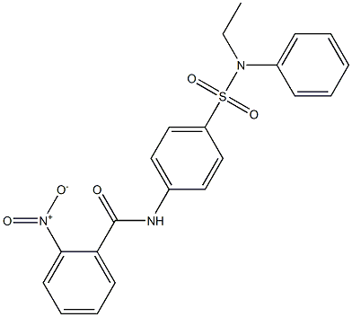 N-{4-[(ethylanilino)sulfonyl]phenyl}-2-nitrobenzamide Struktur