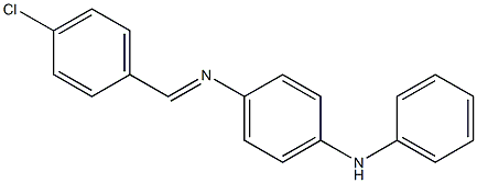 N-(4-anilinophenyl)-N-[(E)-(4-chlorophenyl)methylidene]amine Struktur