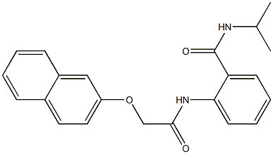 N-isopropyl-2-{[2-(2-naphthyloxy)acetyl]amino}benzamide Struktur