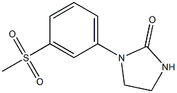 1-[3-(methylsulfonyl)phenyl]tetrahydro-2H-imidazol-2-one Struktur