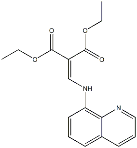 diethyl 2-[(8-quinolinylamino)methylene]malonate Struktur