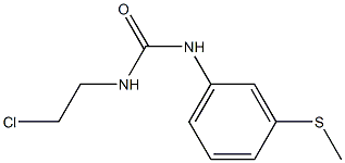 N-(2-chloroethyl)-N'-[3-(methylsulfanyl)phenyl]urea Struktur