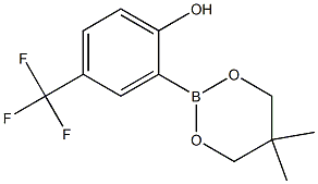 2-(5,5-Dimethyl-1,3,2-dioxaborinan-2-yl)-4-(trifluoromethyl)phenol Struktur