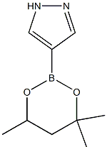 4-(4,4,6-Trimethyl-1,3,2-dioxaborinan-2-yl)-1H-pyrazole Struktur