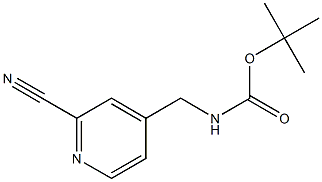 4-(Boc-aminomethyl)-2-cyanopyridine ,97% Struktur