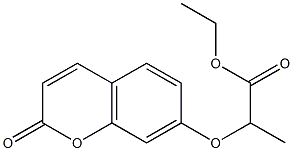 Ethyl 2-(2-oxo-2H-chromen-7-yloxy)propanoate ,98% Struktur