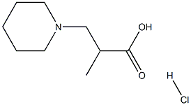 2-methyl-3-piperidin-1-ylpropanoic acid hydrochloride Struktur