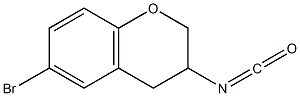 6-bromo-3-isocyanatochromane Struktur