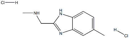 N-methyl-N-[(5-methyl-1H-benzimidazol-2-yl)methyl]amine dihydrochloride Struktur