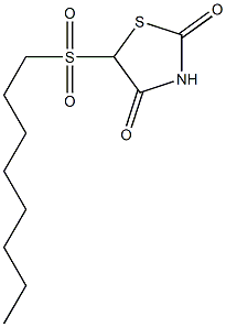 5-Octylsulfonylthiazolidine-2,4-dione Struktur