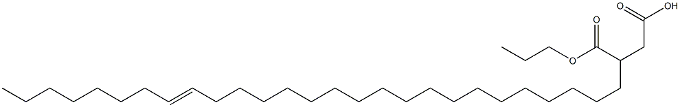 3-(19-Heptacosenyl)succinic acid 1-hydrogen 4-propyl ester Struktur