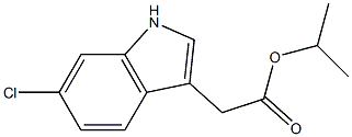 6-Chloro-1H-indole-3-acetic acid isopropyl ester Struktur