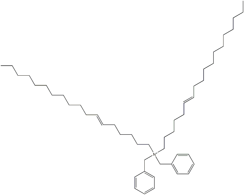 Di(6-octadecenyl)dibenzylaminium Struktur