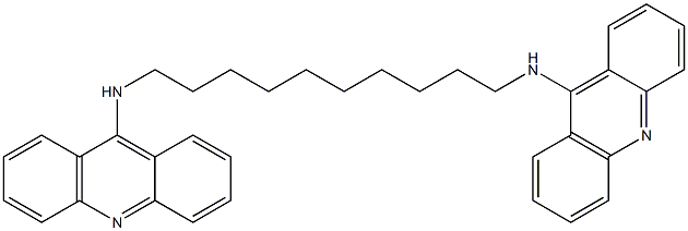 N,N'-Decamethylenebis(9-acridinamine) Struktur