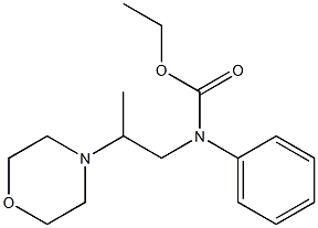 N-(2-Morpholinopropyl)-N-phenylcarbamic acid ethyl ester Struktur