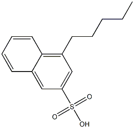 4-Pentyl-2-naphthalenesulfonic acid Struktur