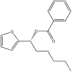 (1R)-1-(2-Furanyl)-1-hexanol benzoate Struktur