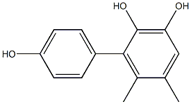 5,6-Dimethyl-1,1'-biphenyl-2,3,4'-triol Struktur