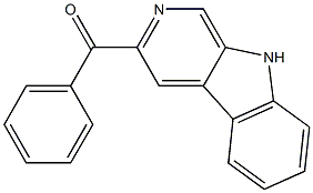 3-Benzoyl-9H-pyrido[3,4-b]indole Struktur