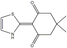 2-[(2,3-Dihydrothiazol)-2-ylidene]-5,5-dimethylcyclohexane-1,3-dione Struktur