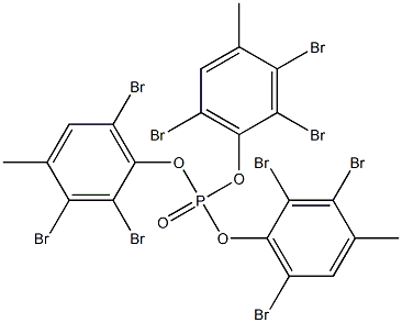 Phosphoric acid tris(2,3,6-tribromo-4-methylphenyl) ester Struktur