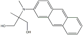 2-[(2-Anthracenyl)methylamino]-2-methyl-1,3-propanediol Struktur