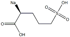 [S,(+)]-2-Sodiosulfovaleric acid Struktur