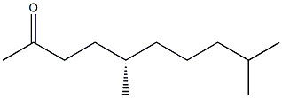 [S,(-)]-5,9-Dimethyl-2-decanone Struktur