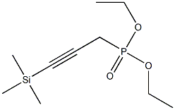 [3-(Trimethylsilyl)propargyl]phosphonic acid diethyl ester Struktur