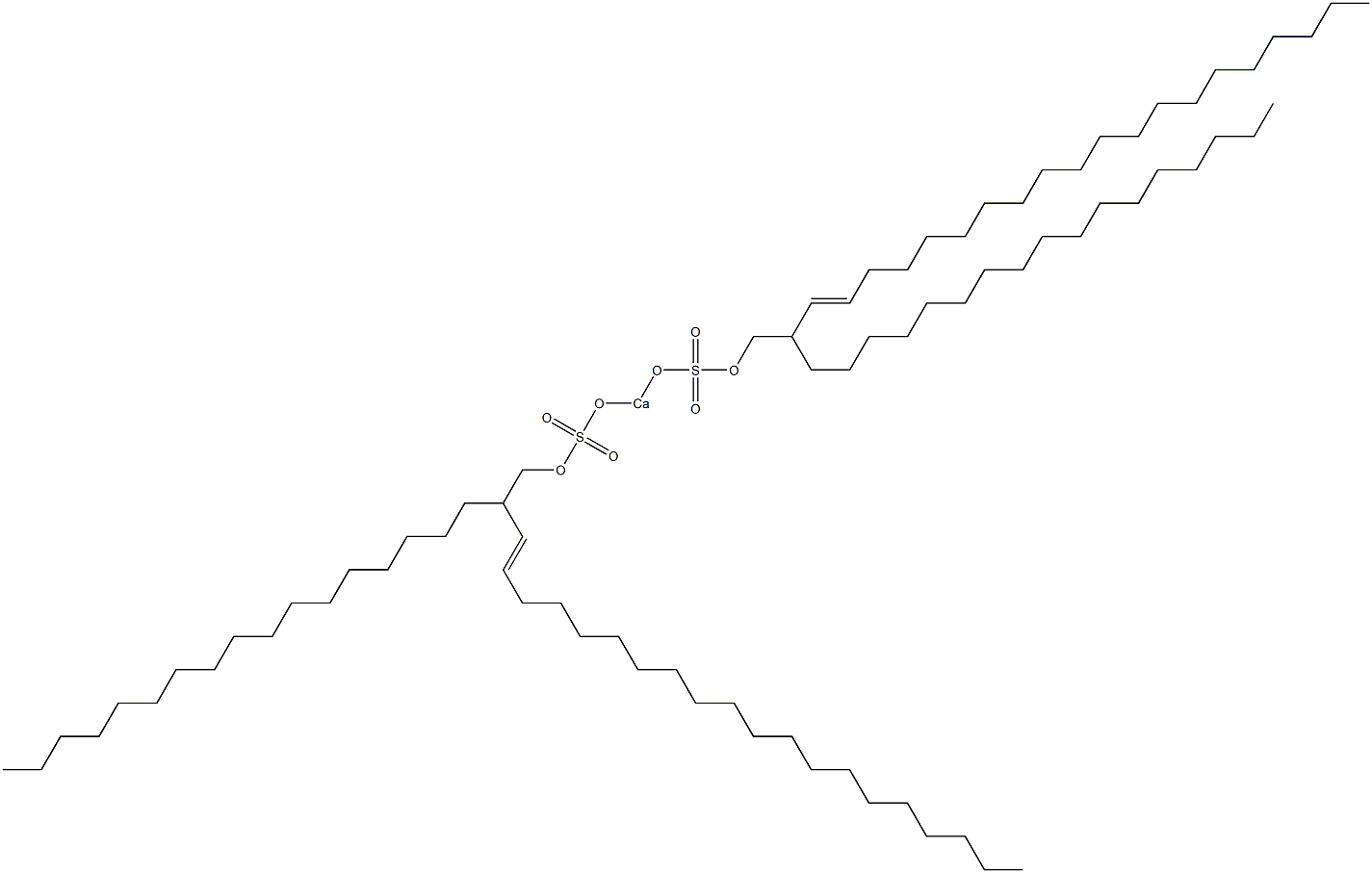 Bis(2-heptadecyl-3-docosenyloxysulfonyloxy)calcium Struktur