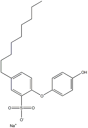 4'-Hydroxy-4-nonyl[oxybisbenzene]-2-sulfonic acid sodium salt Struktur