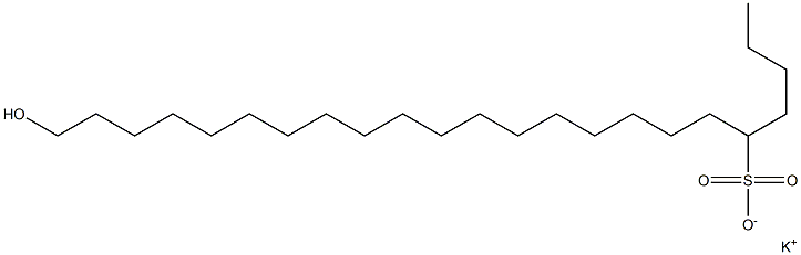 23-Hydroxytricosane-5-sulfonic acid potassium salt Struktur