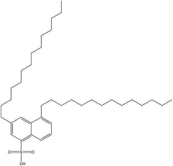 3,5-Ditetradecyl-1-naphthalenesulfonic acid Struktur