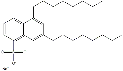 5,7-Dioctyl-1-naphthalenesulfonic acid sodium salt Struktur