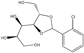 2-O,3-O-(2-Chlorobenzylidene)-D-glucitol Struktur