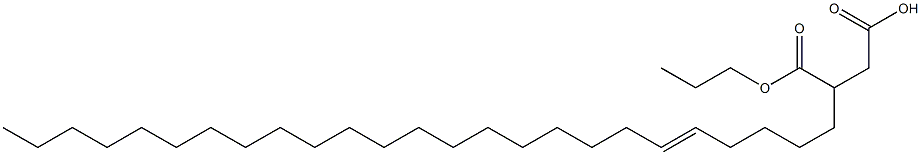 3-(5-Pentacosenyl)succinic acid 1-hydrogen 4-propyl ester Struktur