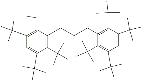 1,3-Bis(2,3,5,6-tetra-tert-butylphenyl)propane Struktur