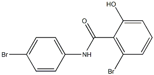 4',6-Dibromo-2-hydroxybenzanilide Struktur