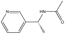 (+)-N-[(R)-1-(3-Pyridyl)ethyl]acetamide Struktur