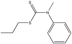 N-Methyl-N-(phenyl)dithiocarbamic acid propyl ester Struktur