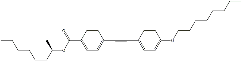 4-[(4-Octyloxyphenyl)ethynyl]benzoic acid (R)-1-methylheptyl ester Struktur