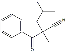 2-Benzoyl-2,4-dimethylpentanenitrile Struktur